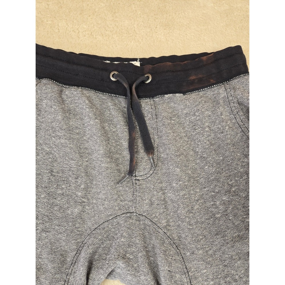 Aeropostale Mens XS Grey Marl Raw Hem Sweat Shorts Black Waistband 6174 - Picture 9 of 15
